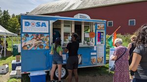 The truck at Dosa Kitchen in Brattleboro