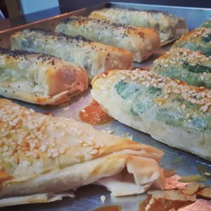 Burekas at Just Delicious in Pucon