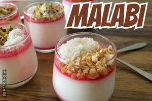 Malabi, traditional Israeli lacto dessert with rose scent. at Just Delicious in Pucon