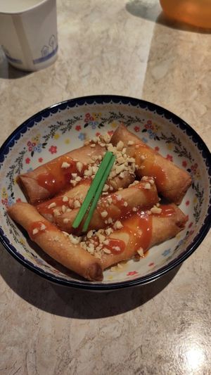 Spring rolls at Hi Thai in Daegu