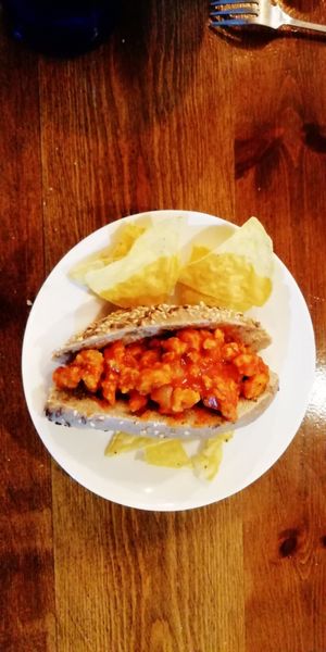 Carne vegetal con tomate at Mr. Beer's in Roquetas De Mar