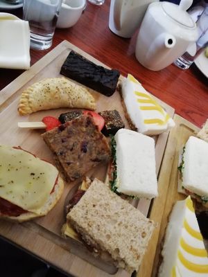 Vegan afternoon tea at Oxwich Bay Hotel in Swansea
