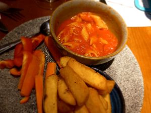 Kids' pasta at The Harrow Inn in Warlingham