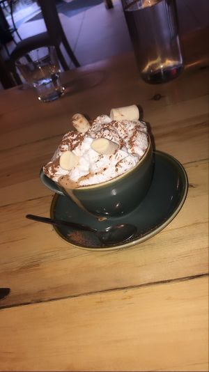 Hot chocolate  at Little Green in Newcastle Upon Tyne