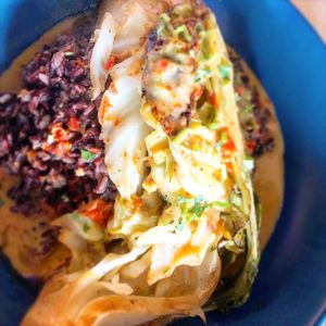 Satay curry at Little Green in Newcastle Upon Tyne