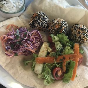 Dhalafel wrap.   at Little Green in Newcastle Upon Tyne