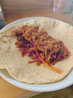 Hoisin duck wrap at Little Green in Newcastle Upon Tyne