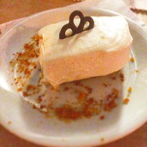 Baileys cheesecake at Little Green in Newcastle Upon Tyne