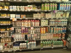Vegan plant based milks at EkoPlaza - Stationsweg in The Hague