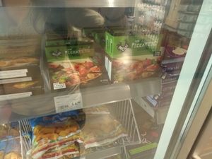 Freezer section at EkoPlaza - Stationsweg in The Hague