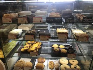 Vegan cakes at Second Cup in Birmingham