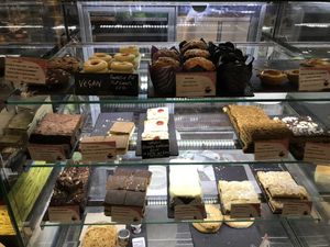Vegan cakes  at Second Cup in Birmingham