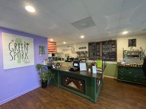 Small interior  at The Green Spork in Richmond Hill