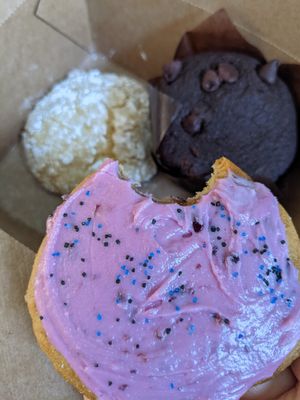Sugar cookie, lemon cookie & a brownie muffin at The Green Spork in Richmond Hill