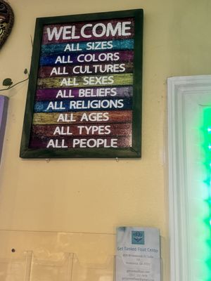 Needs no caption, inclusivity is for everyone!  at The Green Spork in Richmond Hill