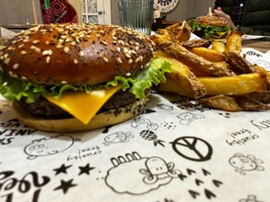 Vegan burger at The Vegan Pantry in Barrie
