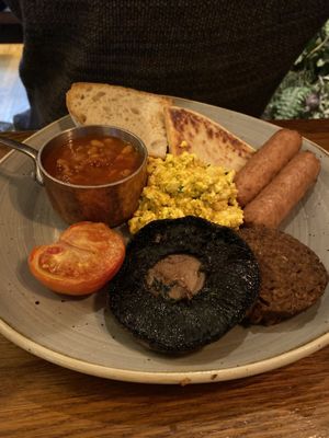 Vegan full Scottish breakfast at Element in Edinburgh