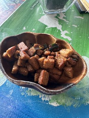 Homemade Temphe   at Pele's Kitchen in Pahoa