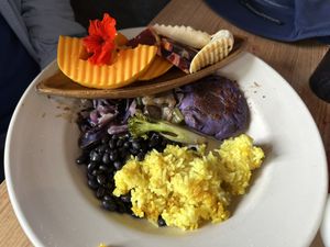Vegan Jungle Breakfastt  at Pele's Kitchen in Pahoa