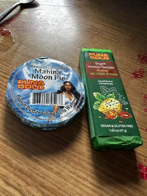 Locally homemade vegan chocolates!!!  at Pele's Kitchen in Pahoa