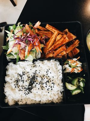 Teriyaki Tofu Bento Box at Atch-Kotch in Hollywood