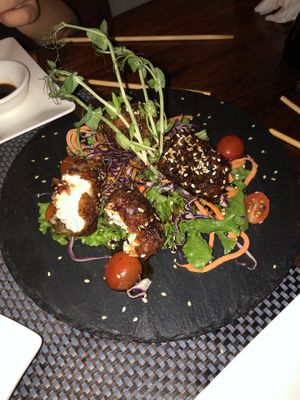 Crispy tofu - delicious! at Samara Sushi in Samara