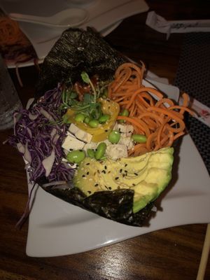 The vegan bowl at Samara Sushi in Samara