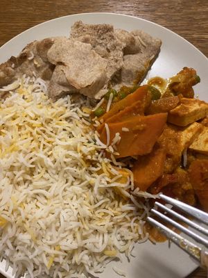 Tofu curry (spicy)  at Sherpa House in Golden