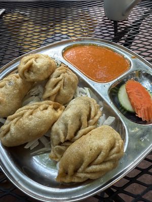 Fried momos  at Sherpa House in Golden