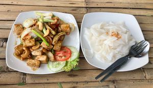   at Lin's Thai Vegetarian Kitchen in Koh Phangan