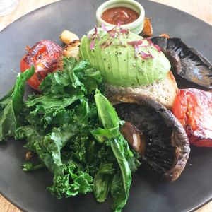 Big vegan breakfast at Manna Lane in Mooroolbark