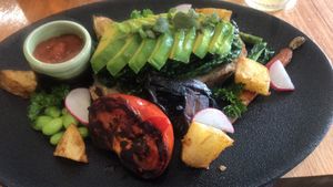 Small Vegan breakfast YUM!  at Manna Lane in Mooroolbark