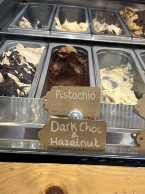 vegan dark chocolate and hazelnut   at Udderlicious in London