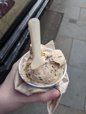 Hazelnut stracciatella at Udderlicious in London