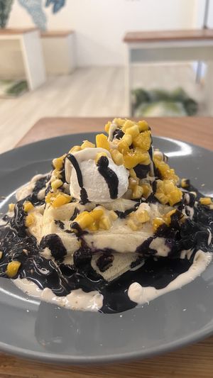 Coconut waffles  at Taste El Nido in El Nido