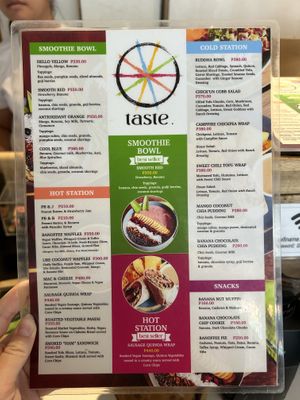 Menu may  at Taste El Nido in El Nido