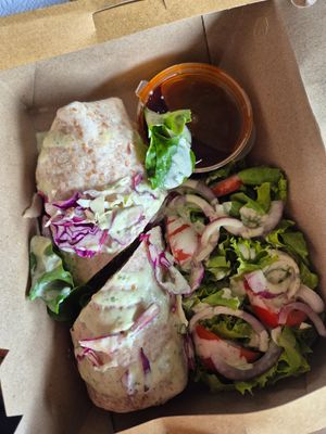 Sweet chilli tofu wrap to go at Taste El Nido in El Nido