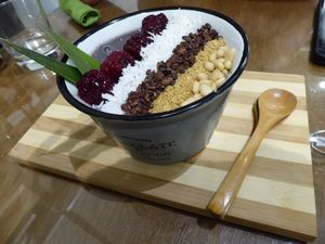 Indigo Smoothie Bowl at Taste El Nido in El Nido