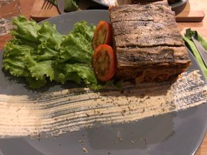 Eggplant lasagna at Taste El Nido in El Nido