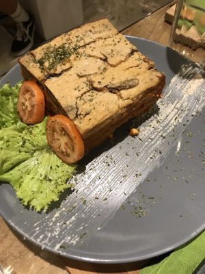 Eggplant lasagne at Taste El Nido in El Nido