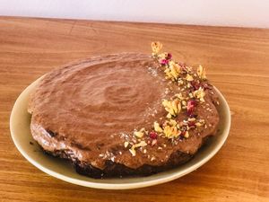 Vegan and gluten-free desserts at Surya Cafe in Portimao