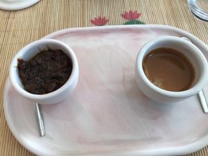 Creme brullé de cenoura ?  at Surya Cafe in Portimao