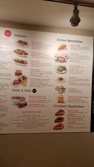 MENU 2 at Aroma Espresso Bar in New York City