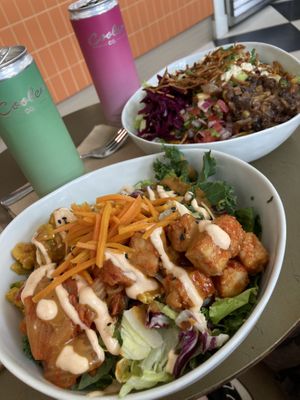 Gochujang bowl and burrito bowl  at Kokomo - Vine St in Vancouver