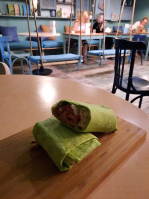 Caesar wrap at Peaches in Moscow