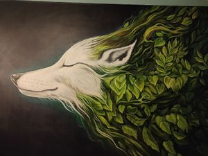 An amazing painting at Peaches in Moscow