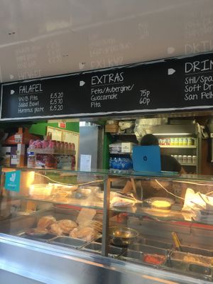 Menu at Garbanzos Food Truck in East London