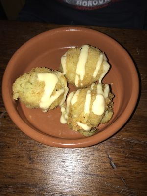 Arancini balls at Cellar Club in Leamington Spa