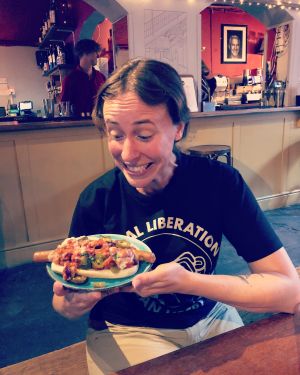 Chili dog!! at Cellar Club in Leamington Spa