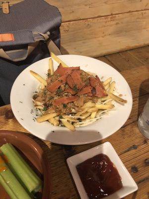 Loaded fries.  at Cellar Club in Leamington Spa